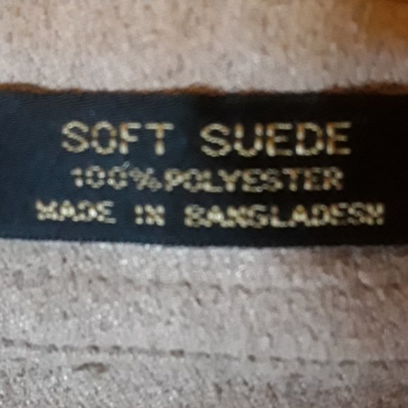 ❤SALE ❤100% Soft Suade Mens tan long sleeve - Picture 6 of 6